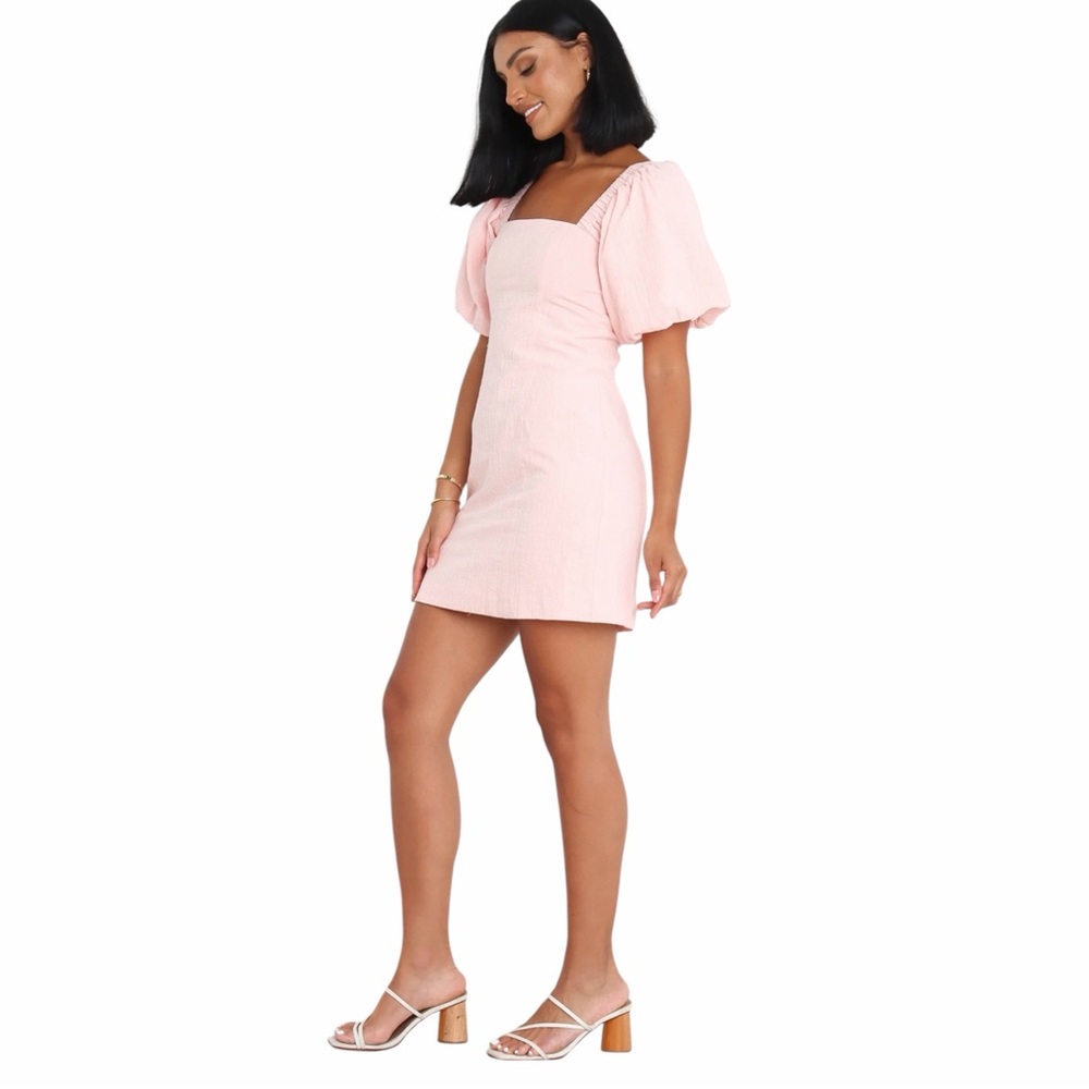 NWT SNDYS Everyday Tuscany Dress in Baby Pink Size XXL Mini Length - Picture 4 of 15